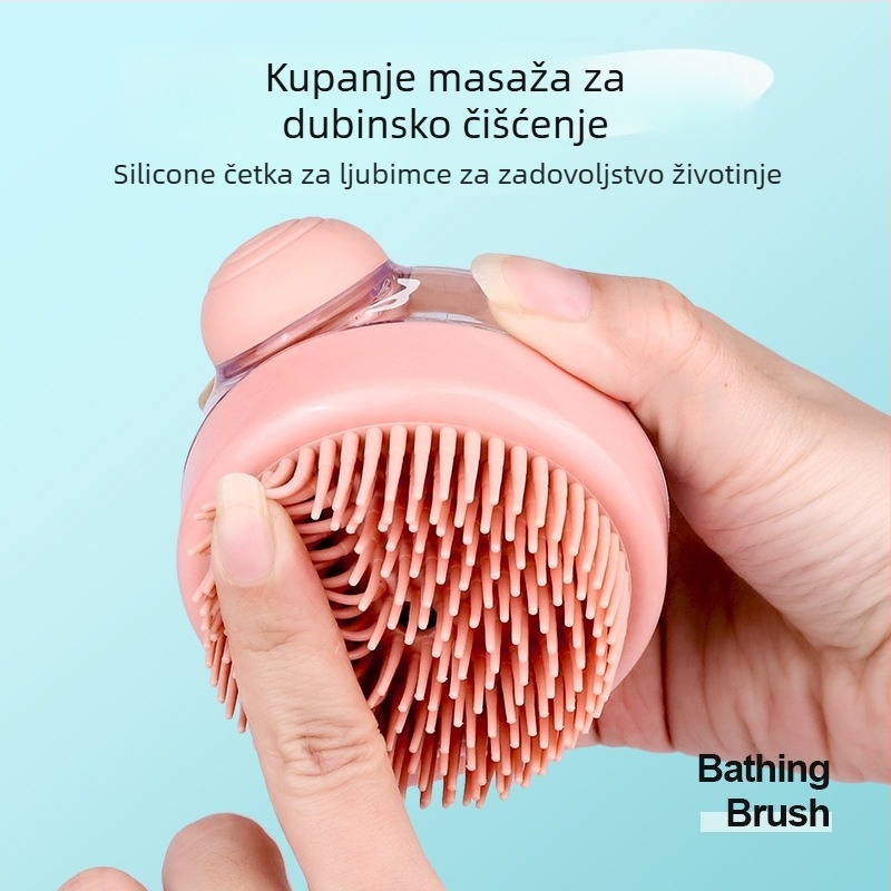 Četka za kupanje psa za njegu dlake – Čišćenje i masaža, Materijal: Drugo