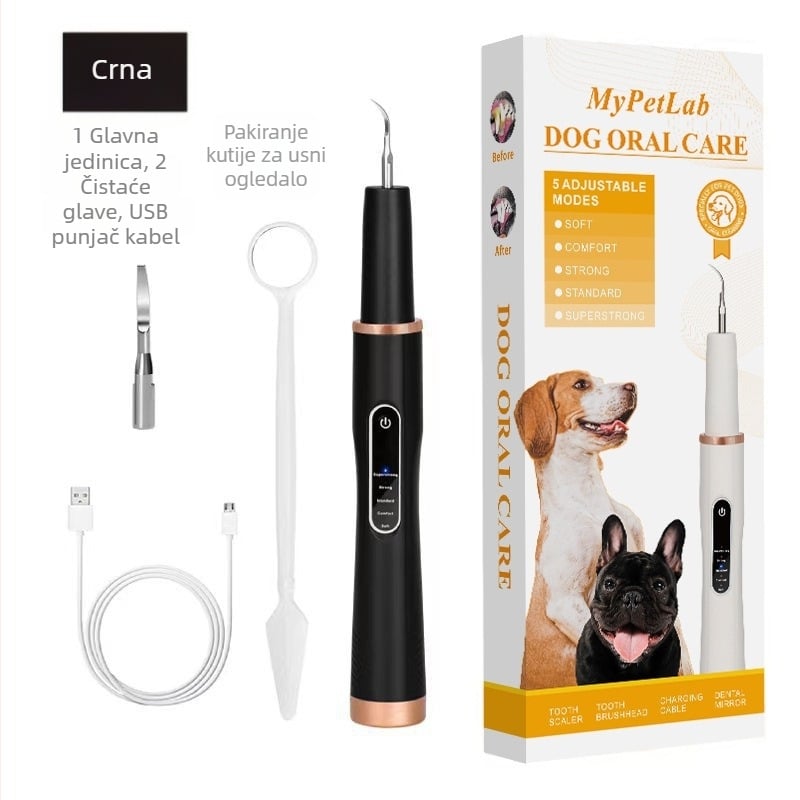 Ultrazvučni čistilac zubi za pse – uklanjanje zubnog kamenca i plaka, alat za oralnu higijenu, plastika, kutija 100 kom