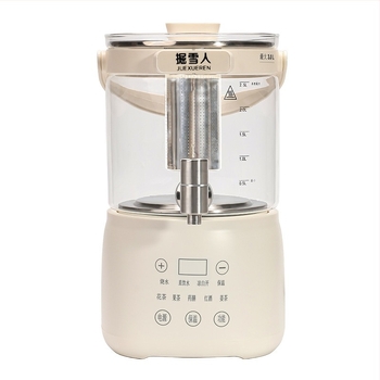 Višenamjenski lonac za zdravlje za čaj i vodu, digitalni termostat, staklena vanjska, unutarnji spremnik od 304 nehrđajućeg čelika, kapacitet 4 L, 220 V, 1000 W