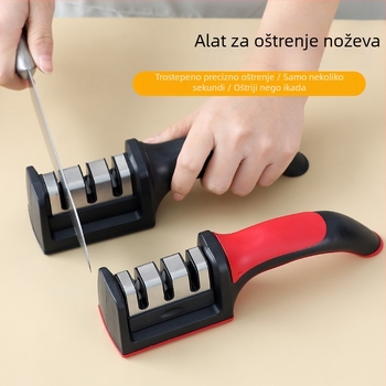 Višenamjenski kuhinjski alat za oštrenje, volframsko čelik, brzo oštrenje, fiksni kut, za škare i nože
