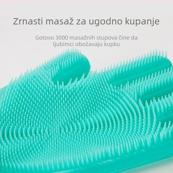 Silikonska rukavica za kupanje pasa – njega dlake, Marka: Hippy Dog, Za pse