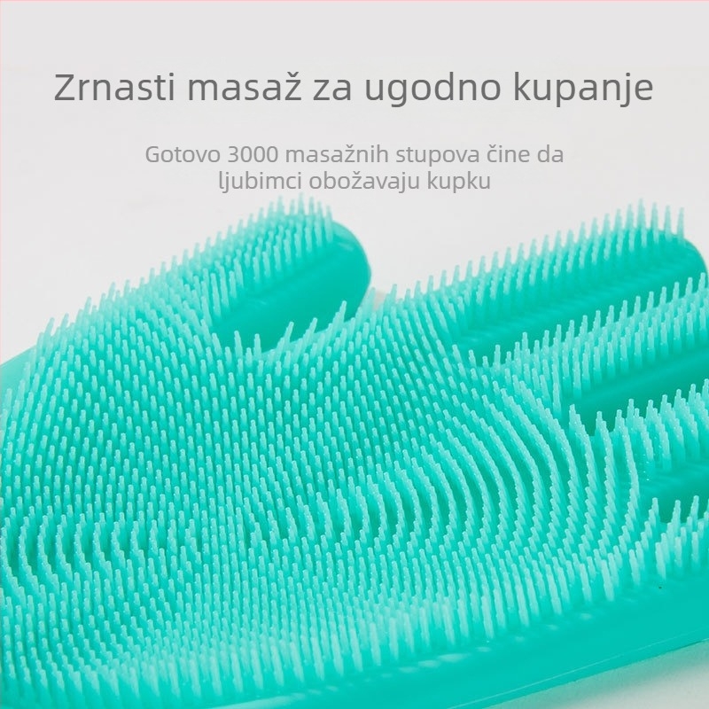 Silikonska rukavica za kupanje pasa – njega dlake, Marka: Hippy Dog, Za pse