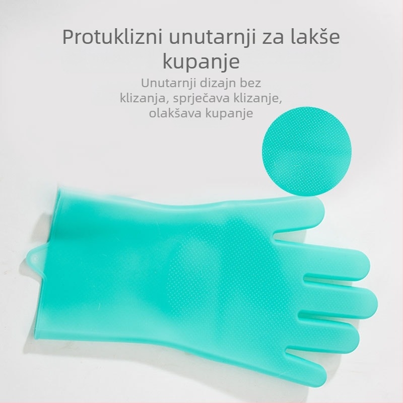 Silikonska rukavica za kupanje pasa – njega dlake, Marka: Hippy Dog, Za pse