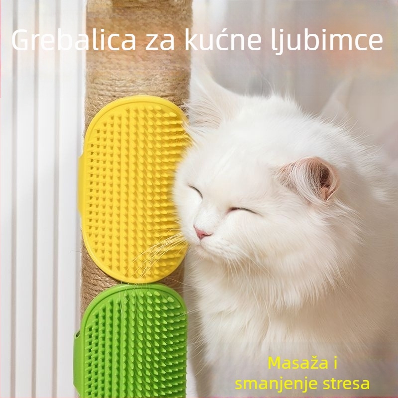 Rukavica-četka za kupanje i masažu mačaka, silikon, set od 1000 komada, bez uvoza