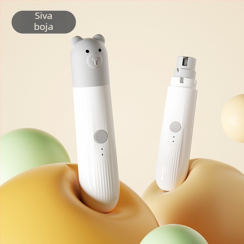 Električni turpij za nokte kućnih ljubimaca – kliješta i brusilica za pse, ABS materijal, 120 komada u pakiranju