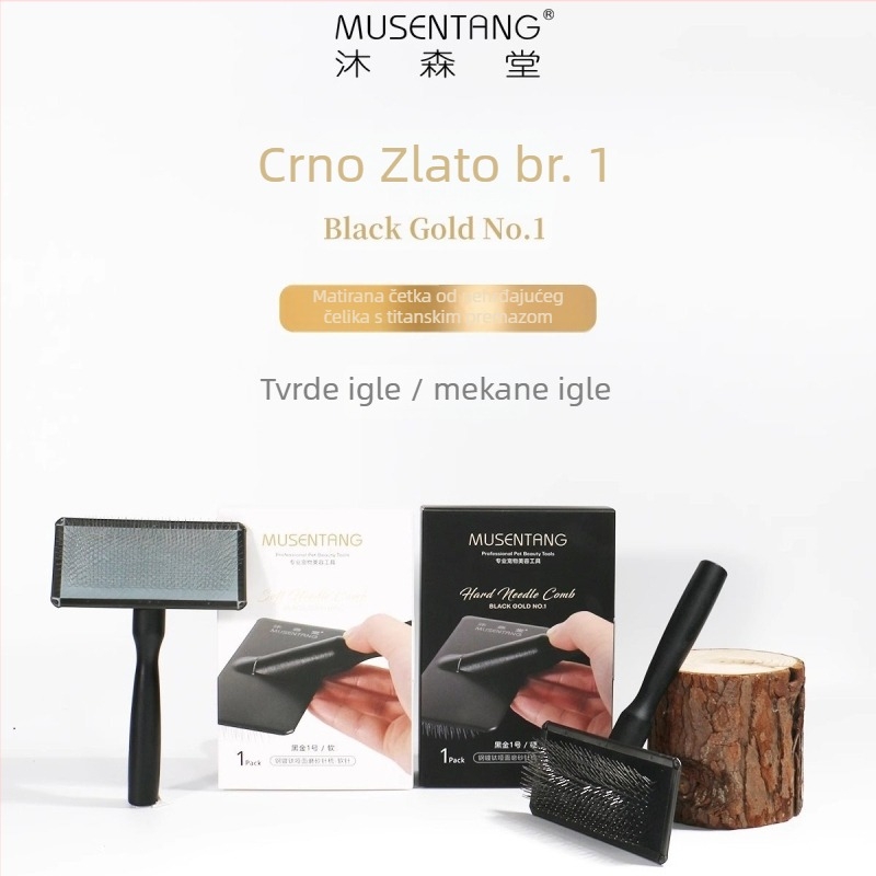 Lebi drveni pin češalj za pse – tvrde igle, 20 kom