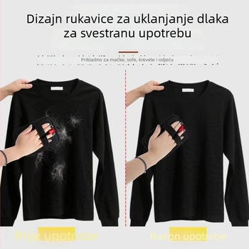 Rukavica za uklanjanje dlaka kućnih ljubimaca sa statičkim nabijanjem — dvostrano uklanjanje dlaka za mačke, četka-češalj, kutija od 200 kom.