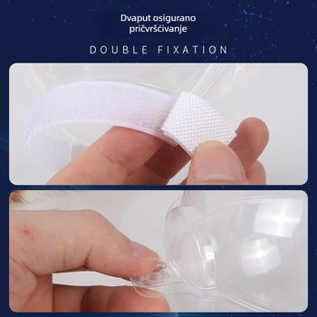 Mačja zaštitna kapica za glavu, prozračna, protiv lizanja i ugriza, za kupanje i podrezivanje noktiju