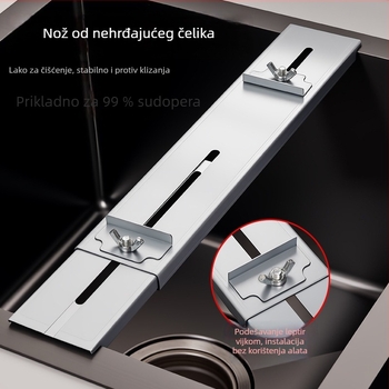 Držač kamena za oštrenje noževa za kućnu upotrebu, prilagodljiv i proširivi stalak za sudoper; Materijal: pijesak i šljunak; Funkcija: dvostrano oštrenje; Marka: Count the Treasures
