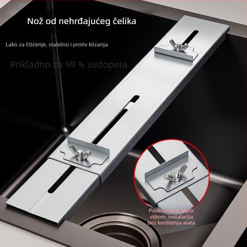 Držač kamena za oštrenje noževa za kućnu upotrebu, prilagodljiv i proširivi stalak za sudoper; Materijal: pijesak i šljunak; Funkcija: dvostrano oštrenje; Marka: Count the Treasures