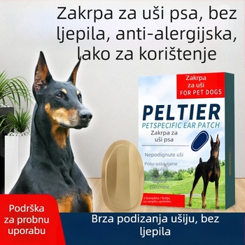 Ure za fiksiranje ušiju psa - Plastika; Kutija od 100 komada; Za pse (Materijal: Plastika; Pakiranje: 100 komada; Namjena: Psi)