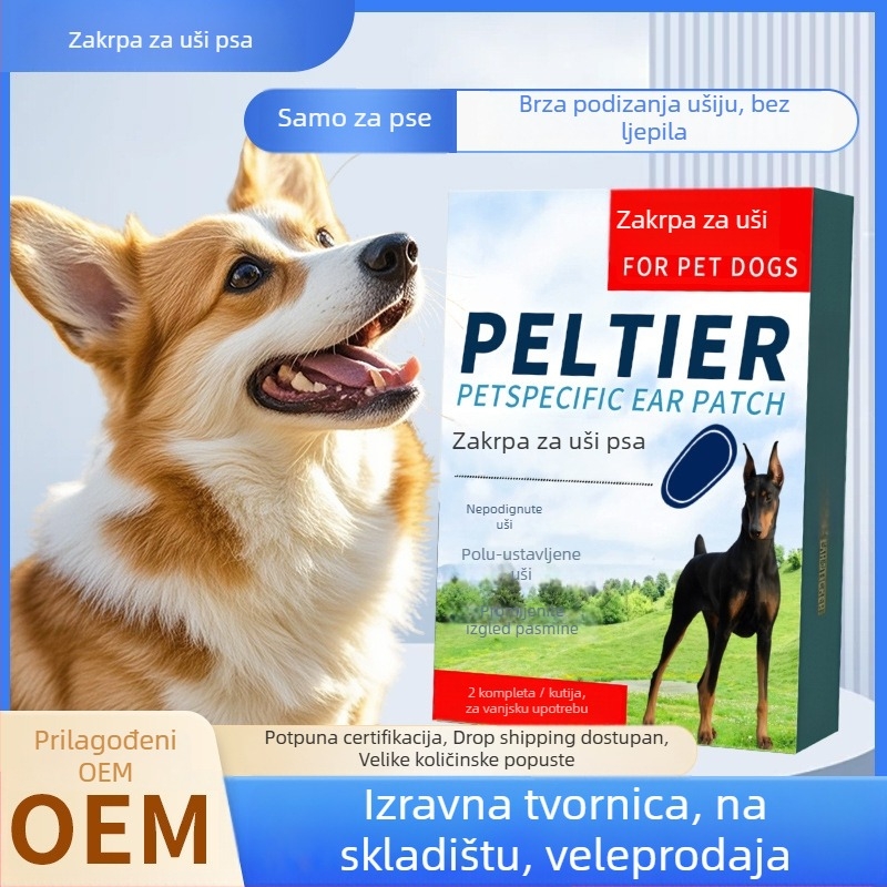 Ure za fiksiranje ušiju psa - Plastika; Kutija od 100 komada; Za pse (Materijal: Plastika; Pakiranje: 100 komada; Namjena: Psi)