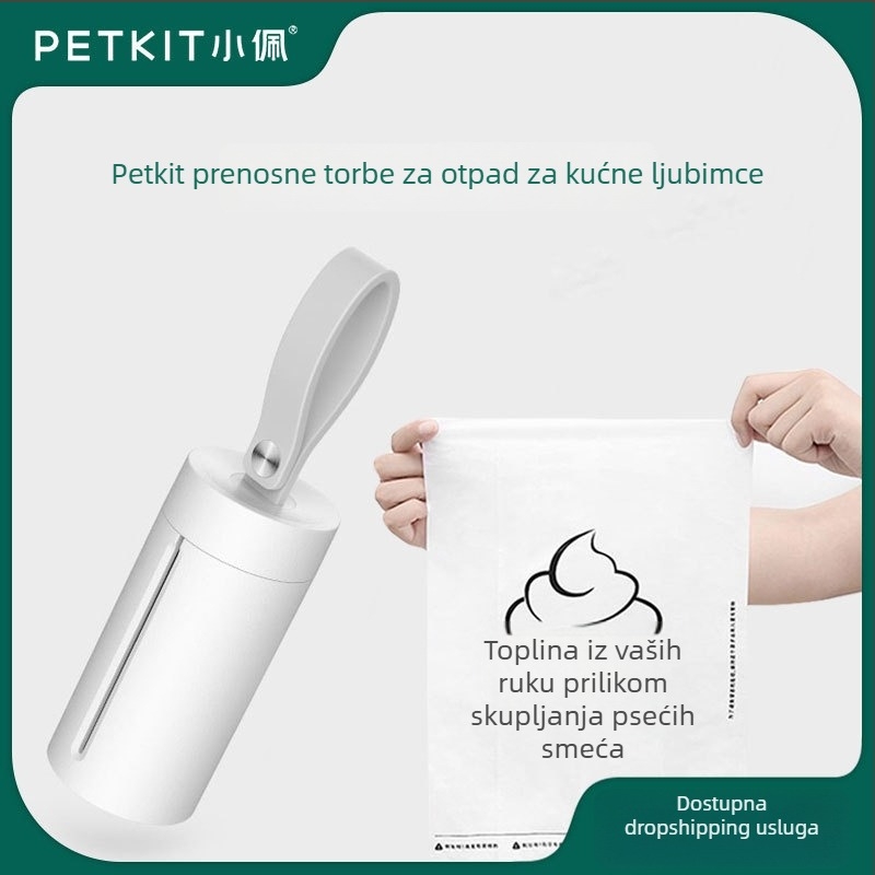 Petkit set za čišćenje toaleta za kućne ljubimce s rezervnim vrećicama — plastika, 80 kom
