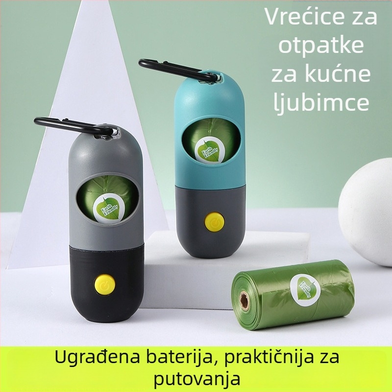 Kapsulni dispenser za vrećice za pse, biodegradabilan alat za sakupljanje izmeta i debele vrećice, plastični dodaci za kućne ljubimce.