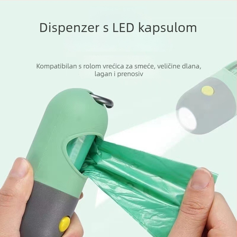 Kapsulni dispenser za vrećice za pse, biodegradabilan alat za sakupljanje izmeta i debele vrećice, plastični dodaci za kućne ljubimce.