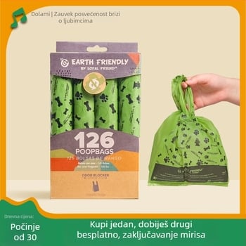 Torbe za otpad kućnih ljubimaca za pse i mačke, u stilu prsluka, guste biološki razgradive PE vrećice