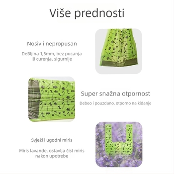 Torbe za otpad kućnih ljubimaca za pse i mačke, u stilu prsluka, guste biološki razgradive PE vrećice
