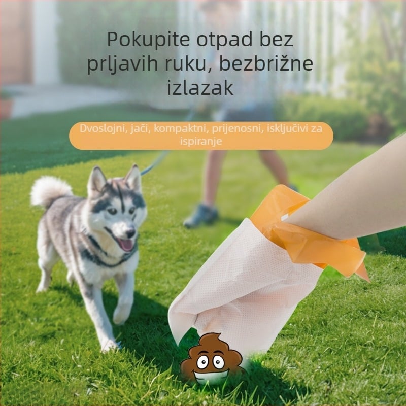 Torba za pseće izmet, biorazgradiva dvostruka vrećica, prijenosna torbica, licencirana privatna oznaka, marka Detective Wang Xing