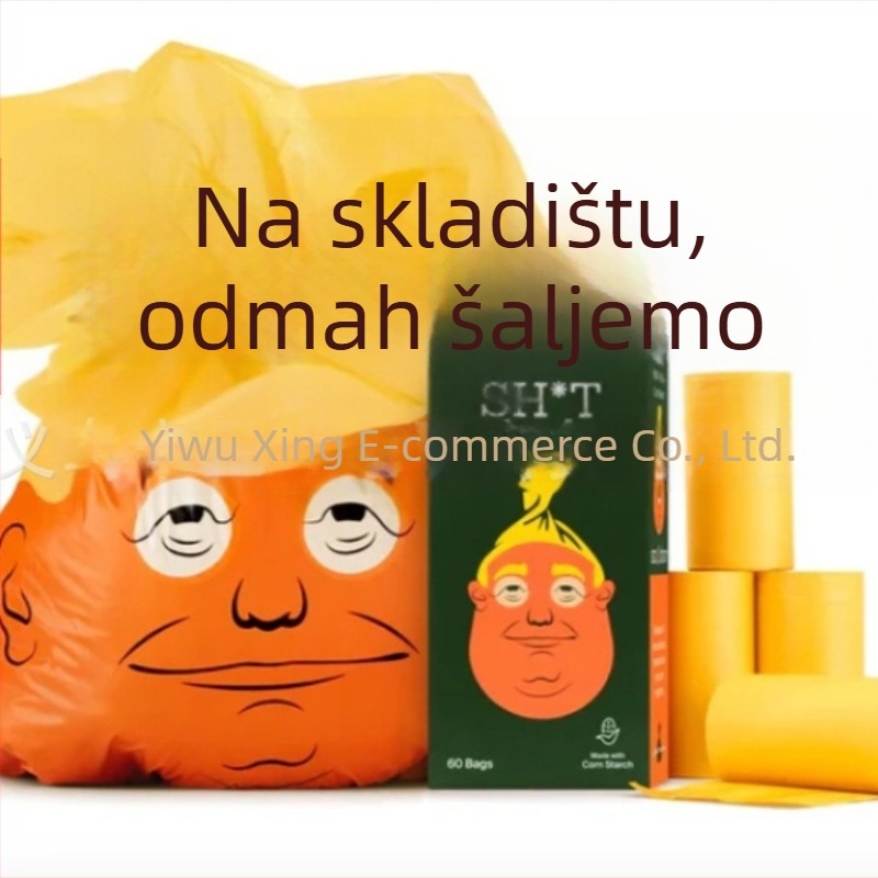 Vrećice za otpadke kućnih ljubimaca - tema predsjednika, rolna vrsta, plastika, standardna debljina, 60 komada
