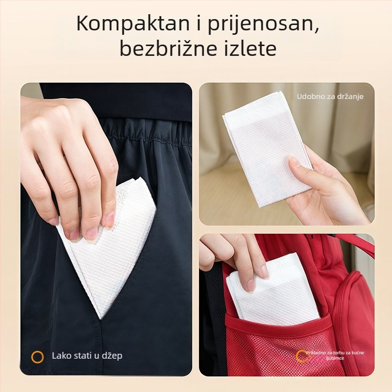 Kese za pseći izmet, dvostruko slojne, debele, od netkanog materijala, s ravnim otvorom, jednokratne