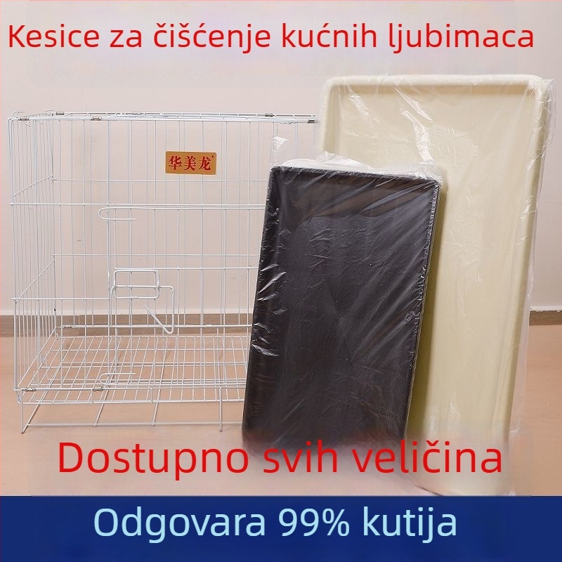 Jednokratna vrećica za čišćenje kućnog ljubimca s debelim filmom, kontinuirani valjak, kompatibilna s kavezima papiga, psa i zeca
