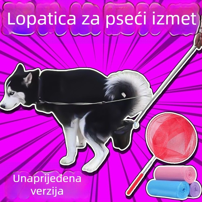 Dulja drška za skupljanje psećih izmeta, PVC materijal • Kategorija proizvoda: WC • Nije uvezeno • Marka: Drugo