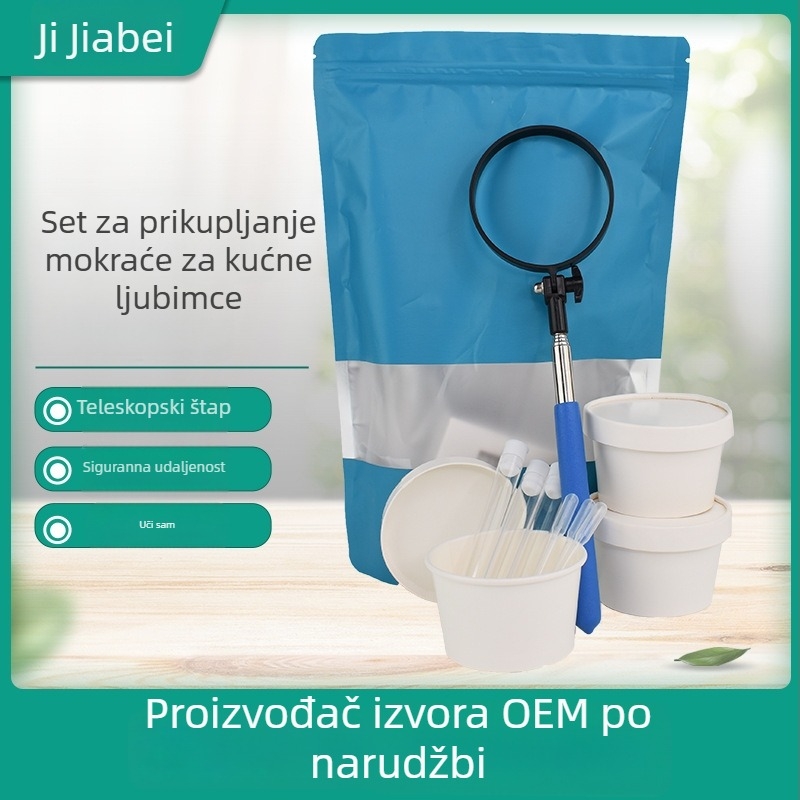Set od nehrđajućeg čelika za prikupljanje mokraće kućnih ljubimaca – uretralni prijemnik, 2 komada, deblje šipke