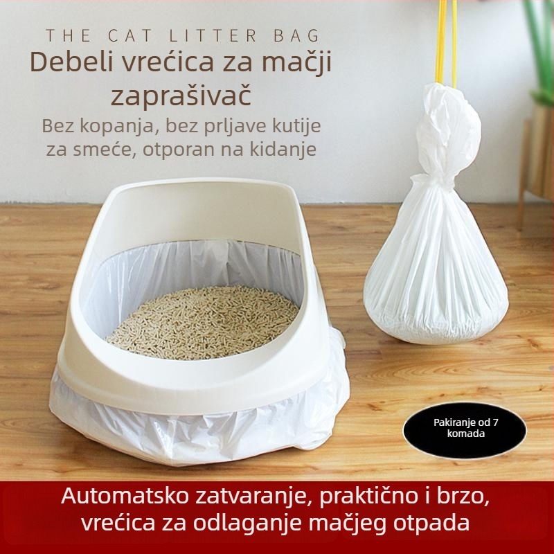 Snow Mountain Star jednokratne vrećice za mačji pijesak - debeo PE plast, prijenosni dizajn