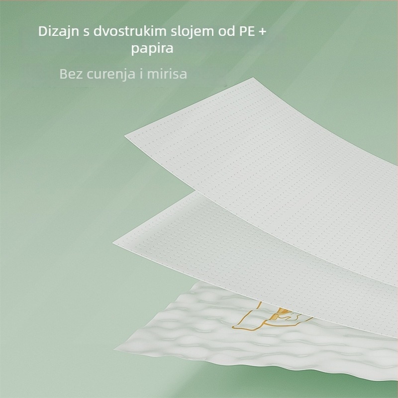 Torbe za izmet kućnih ljubimaca u stilu prsluka, dvostruko debeli papir s polietilenskom vrećicom, paket od 10 komada