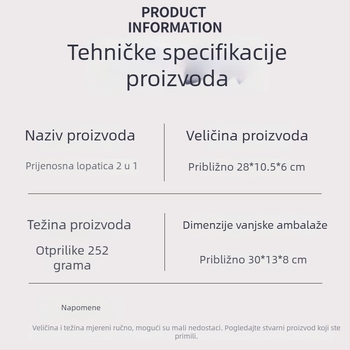 Prijenosni plastični skupljač izmeta za kućne ljubimce sa vrećicama – Pet Baihui, 48 komada u paketu