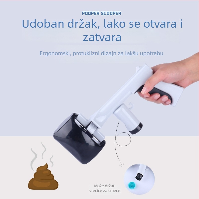 Prijenosni plastični skupljač izmeta za kućne ljubimce sa vrećicama – Pet Baihui, 48 komada u paketu