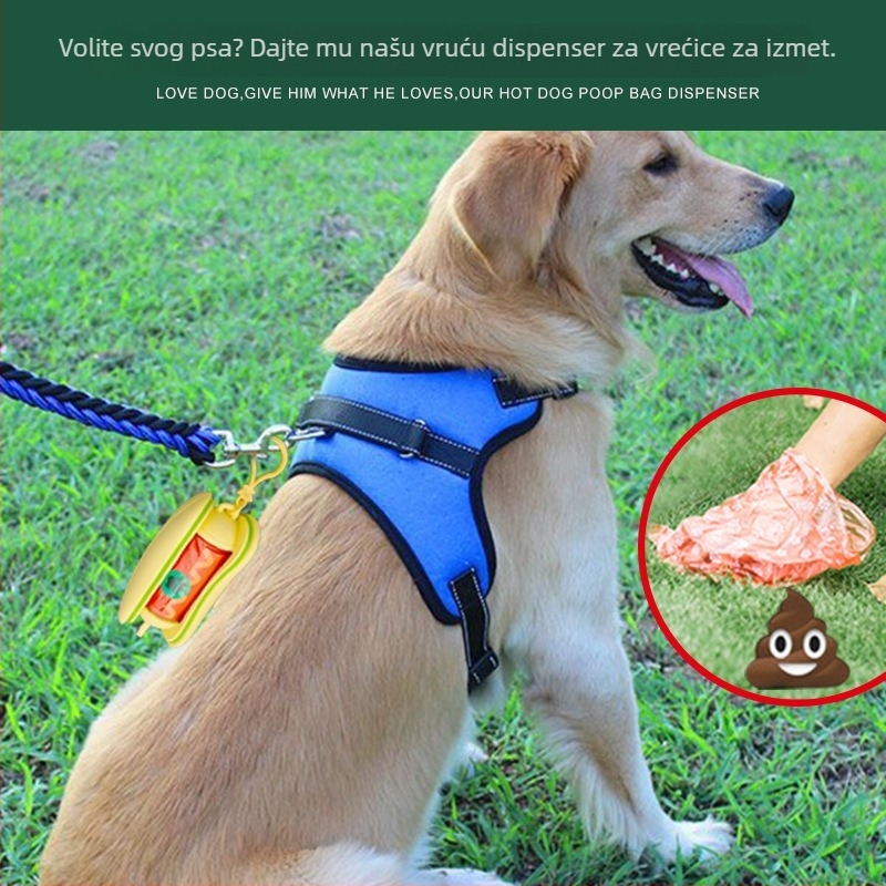 Golden Pet Debele razgradive vrećice za pse s dozatorom, PE materijal, paket 100 kom.