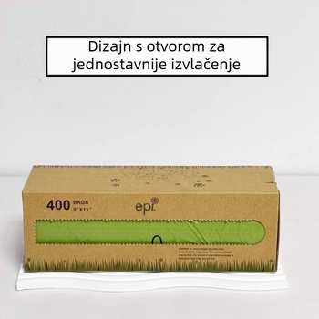 Jednokratne vrećice za pse, kontinuirana rola, biološki razgradive, materijal EPI+PE, debeli