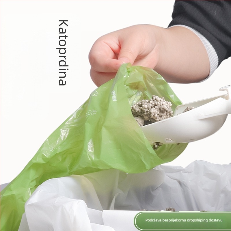 Biodegradibilne vrećice za pseći izmet, tip ravnog otvora, zadebljane, materijal EPI+HDPE, 300 komada (mogućnost privatne oznake)