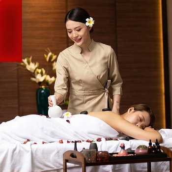 Ženska uniforma za kozmetički salon – cijele godine, vlage-odvođenje, smjesa konoplje, pamuka i lana, dugi rukav, reverni ovratnik, kostim stil