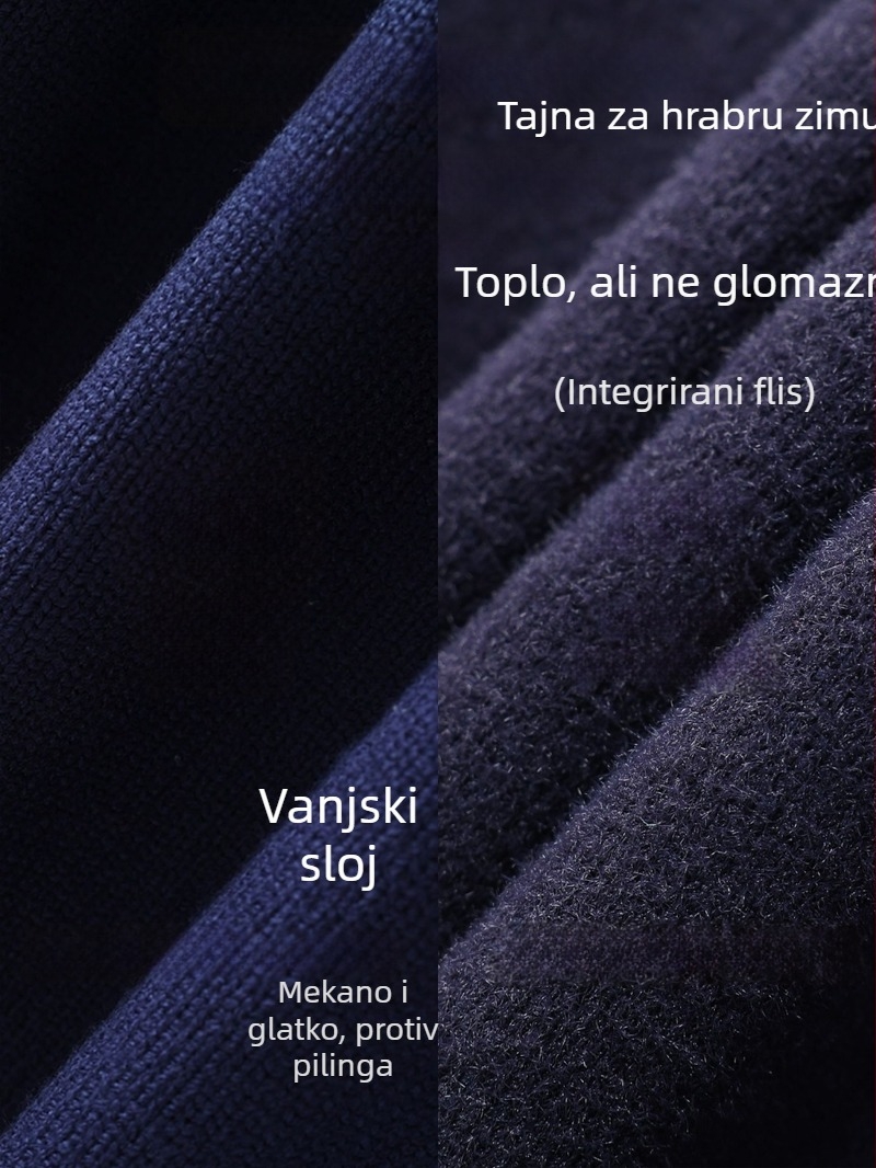 Baršunasti zdravstveni kardigan – medicinska pletena jakna za zimu, unisex