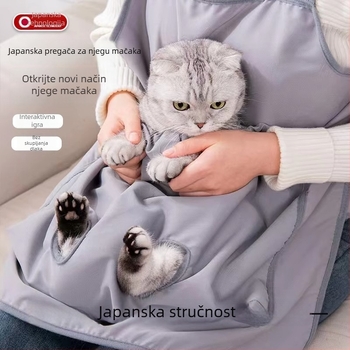 Amoor pregača za mačke s džepom na prsu - sprječava lijepljenje dlaka, protiv ogrebotina - 200 komada u kutiji