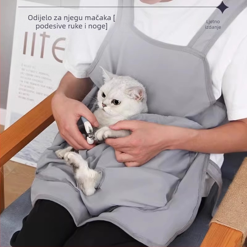 Amoor pregača za mačke s džepom na prsu - sprječava lijepljenje dlaka, protiv ogrebotina - 200 komada u kutiji