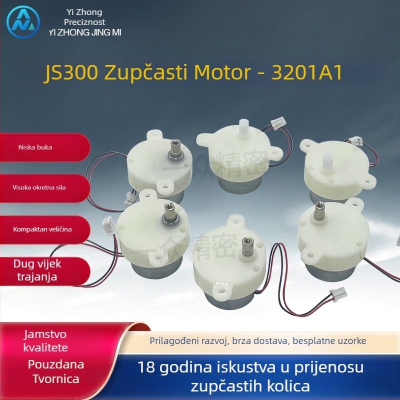 JS300 mikromotor DC s redukcijom, četkasti motor, istosmjeran, ispod 36V