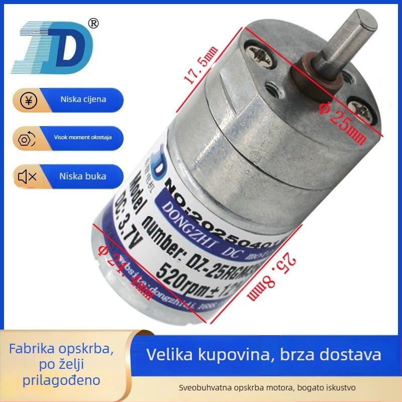 Četkasti motor – Dongzhi mini motor, DC ispod 36V, CE certificirano