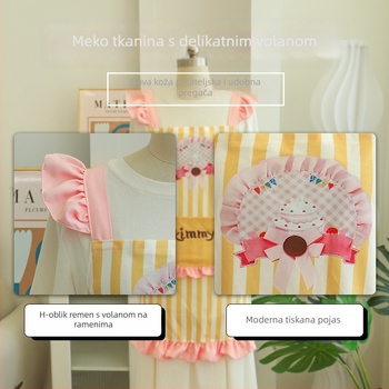 Set pregača bez rukava od poliestera s motivom crtanih filmova/animacije, otporno na mrlje, svjež stil