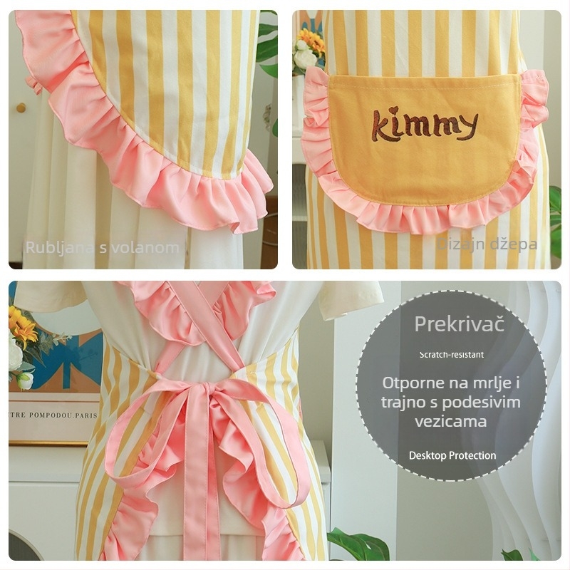 Set pregača bez rukava od poliestera s motivom crtanih filmova/animacije, otporno na mrlje, svjež stil