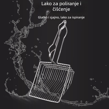 Metalna lopatica za mačji izmet, otporna na koroziju, viseći dizajn, Pet Baihui, 0,16 kg
