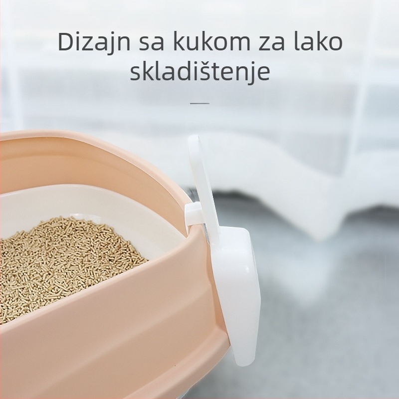 Plastična lopatica za mačji pijesak, povećane veličine i čvršćeg dizajna