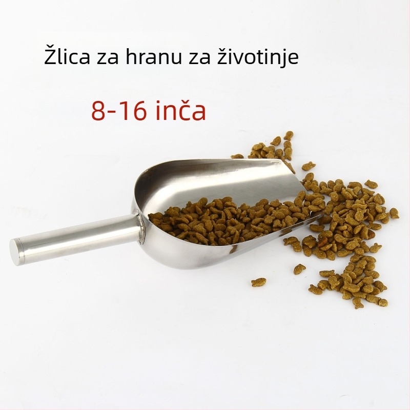 Žlica od nehrđajućeg čelika za hranu kućnih ljubimaca, za mačke i pse, izdržljiva