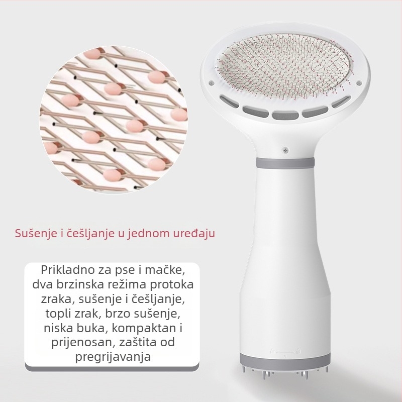 Sve-u-jednom uređaj za sušenje i češljanje dlake kućnih ljubimaca – za pse i mačke, ispod 1000W, 220V, kućna upotreba