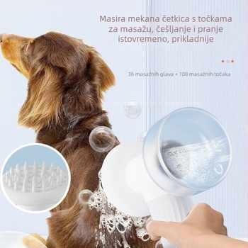 Četka za kupanje i masažu kućnih ljubimaca – ABS materijal – za pse – Core culvert marka – paket od 24 komada