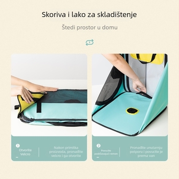 Kutija za sušenje kućnih ljubimaca za mačke i pse, sklopiva, veliki prozor, model 120, snaga ispod 1000 W