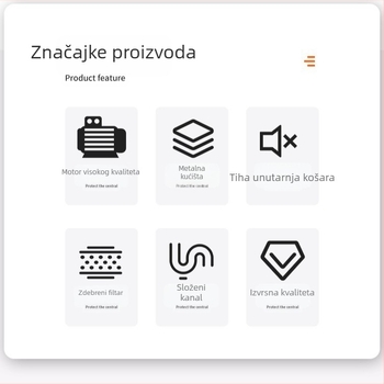 Sušilo za kućne ljubimce i usisavač, ručno držano, 2000W AC motor, 220V, visoka usisna snaga