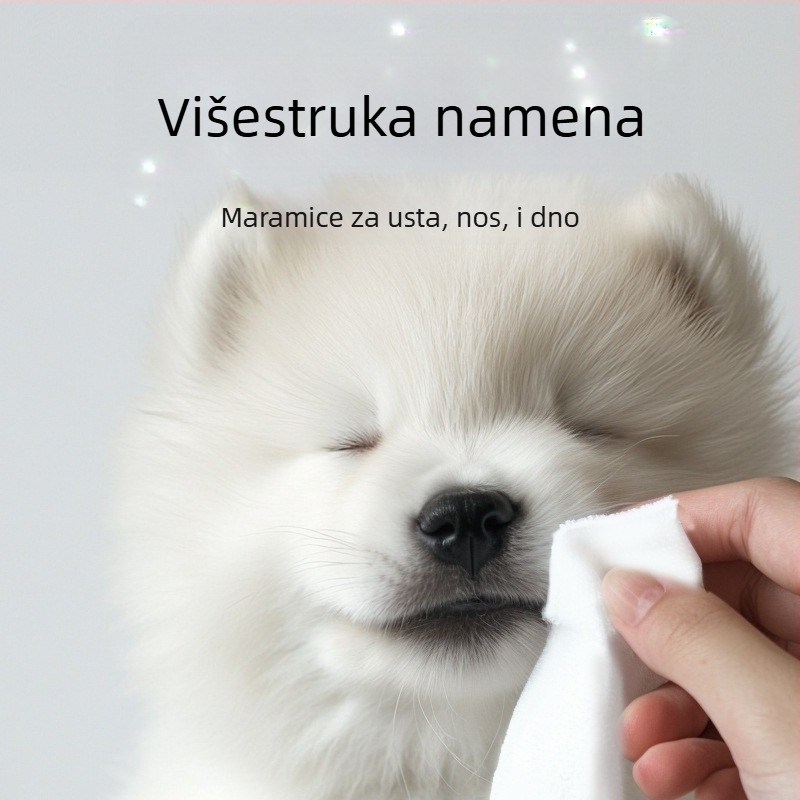 KOJIMA ECO Vlažne maramice za kućne ljubimce, za mačke i pse, čišćenje suznih mrlja i tijela bez pranja, dezodorirajuće